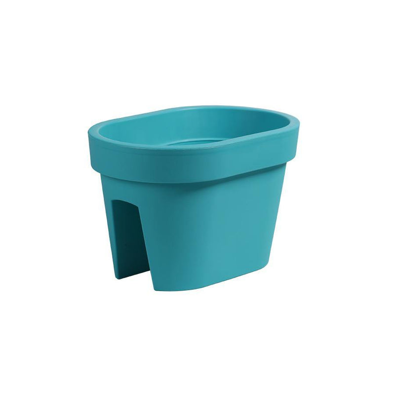 Matera Balcón Lofly 40 cm azul claro vista lateral