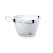 Matera Ratán Colgante 24 CM vista recogida color Blanco