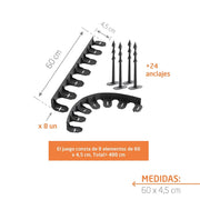 Borde plastico para jardin 48 cm -Tumatera.com