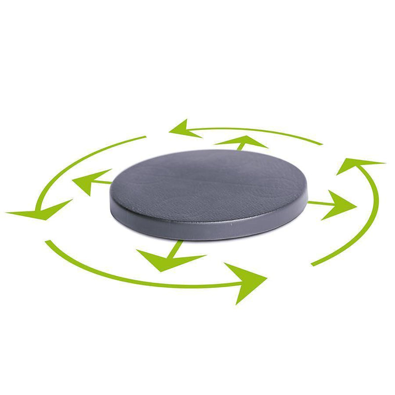 Base Circular con ruedas 30 cm vista con modo de funcionamiento