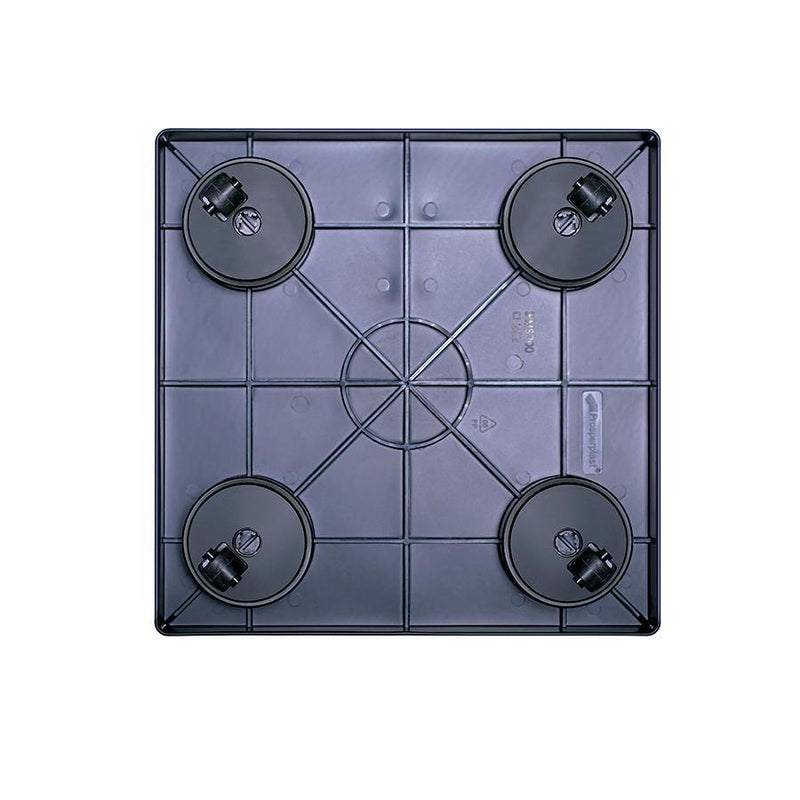Base Cuadrada con ruedas 30 cm vista trasera