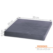 BASE CUADRADA CON RUEDAS 40 CM - Tumatera.co