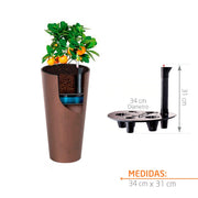 KIT MATERA TUBUS CORTEN 76 CM + AUTORIEGO - Tumatera.co