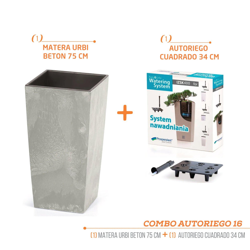 KIT MATERA URBI BETON 75 CM + AUTORIEGO - Tumatera.co