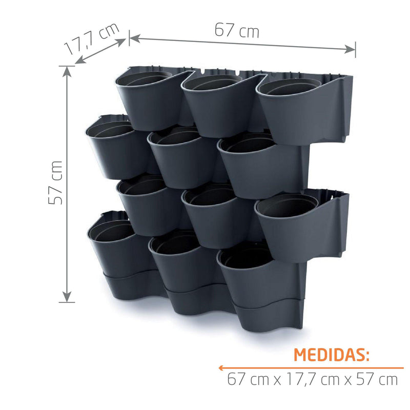 JARDÍN VERTICAL CASCADE WALL 67 CM - Tumatera.co
