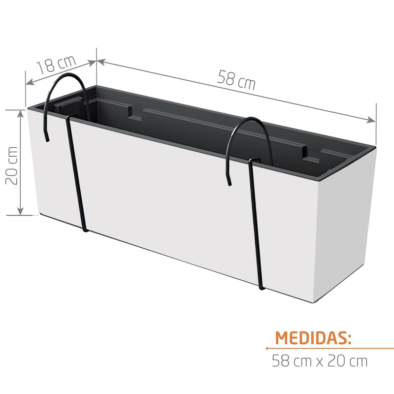 JARDINERA URBI CASE W 58 X 20 CM - Tumatera.co