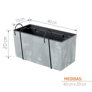 JARDINERA BETON CONCRETE 40 X 20 CM - Tumatera.co