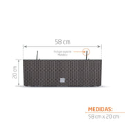 JARDINERA RATÁN CASE W 58 X 20 CM - Tumatera.co