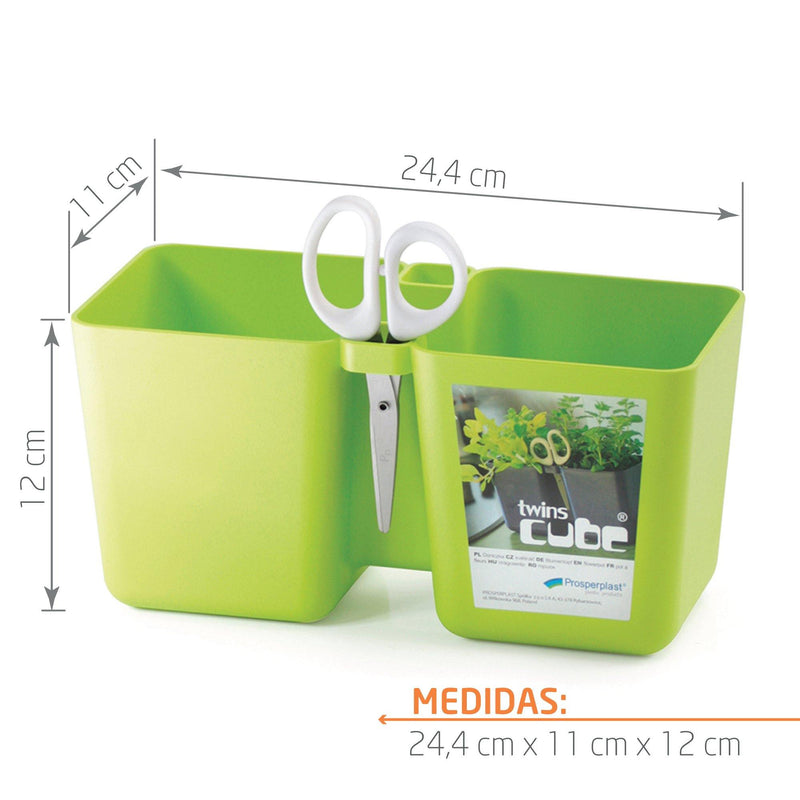 JARDINERA TWINS CUBE 24 CM - Tumatera.co