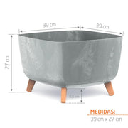 MATERA GRACIA SQUARE BETON 39 CM - Tumatera.co