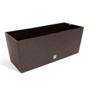 Jardinera Ratán con Autorriego 80 cm frontal