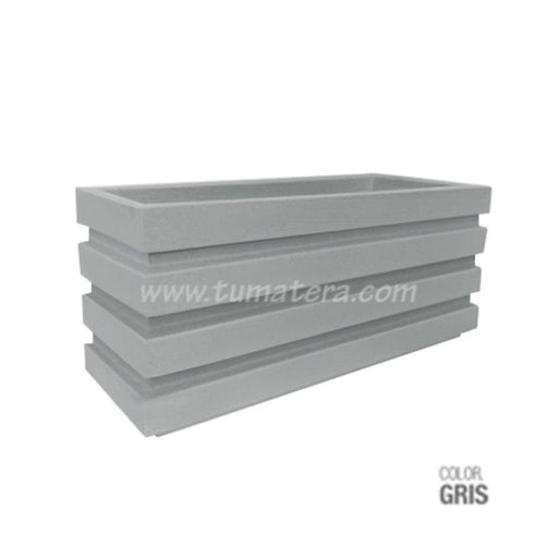 Jardinera Polietileno 100 x 45 cm gris