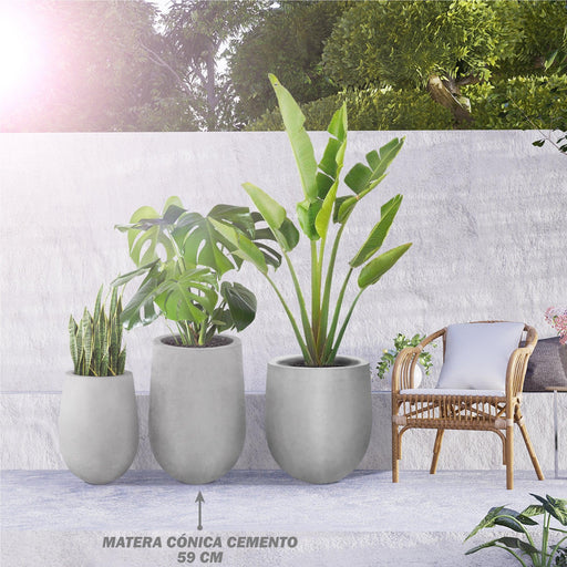 MATERA CONICA CEMENTO 59 CM - Tumatera.co