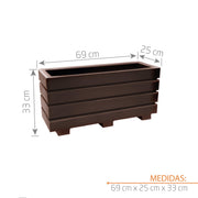 JARDINERA POLIETILENO 69 X 33 CM - Tumatera.co