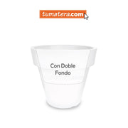 MATERA POLIETILENO CON LUZ LED MULTICOLOR INALÁMBRICA 48 CM - Tumatera.co