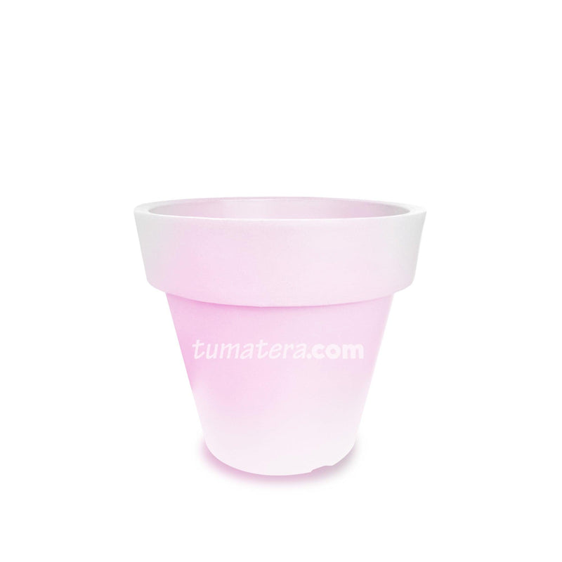 MATERA POLIETILENO CON LUZ LED MULTICOLOR INALÁMBRICA 48 CM - Tumatera.co