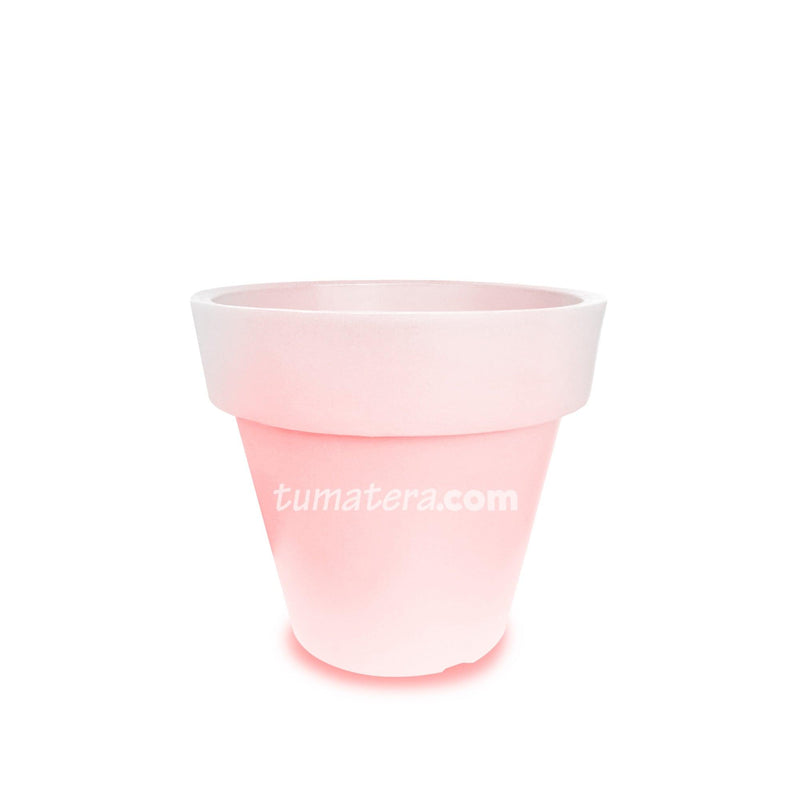 MATERA POLIETILENO CON LUZ LED MULTICOLOR INALÁMBRICA 48 CM - Tumatera.co