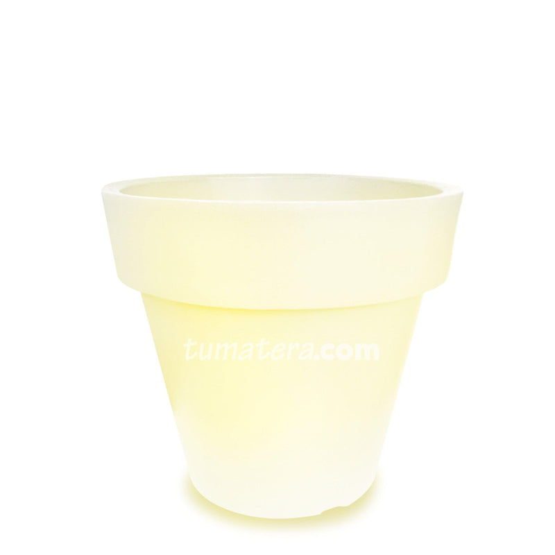 MATERA POLIETILENO CON LUZ LED MULTICOLOR INALÁMBRICA 63 CM - Tumatera.co