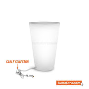 MATERA POLIETILENO CON LUZ LED MULTICOLOR CON CABLE 29 x 44 CM - Tumatera.co