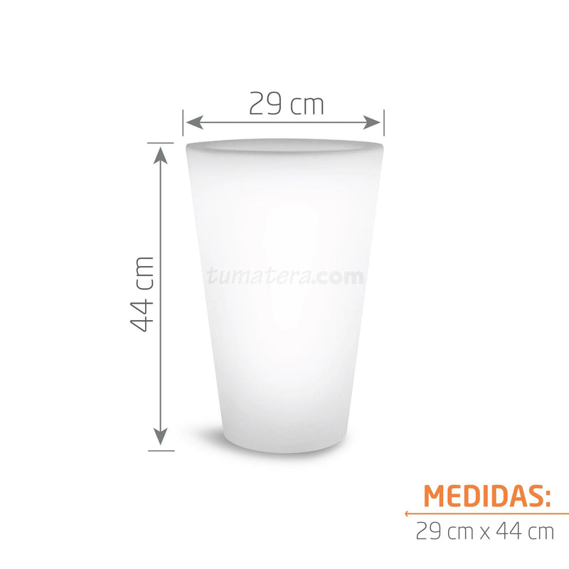 MATERA POLIETILENO CON LUZ LED MULTICOLOR CON CABLE 29 x 44 CM - Tumatera.co