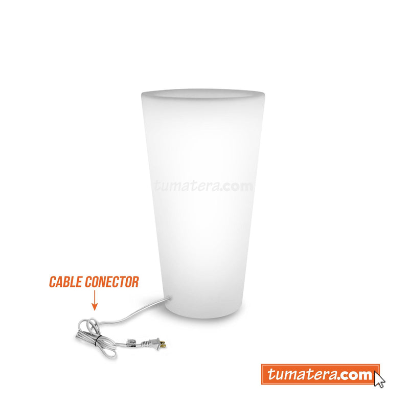 MATERA POLIETILENO CON LUZ LED BLANCA 34 X 61 CM - Tumatera.co