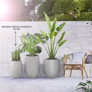 MATERA CONICA CEMENTO 45 CM - Tumatera.co