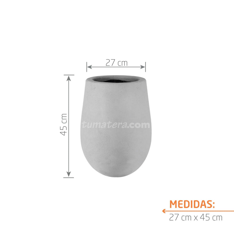 MATERA CONICA CEMENTO 45 CM - Tumatera.co