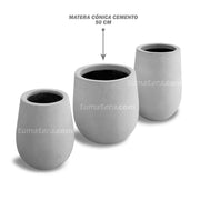 MATERA CONICA CEMENTO 50 CM - Tumatera.co