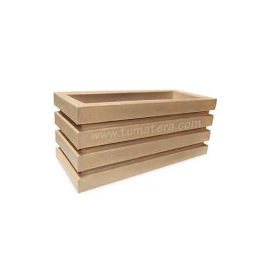 Jardinera Polietileno 70 cm color arena