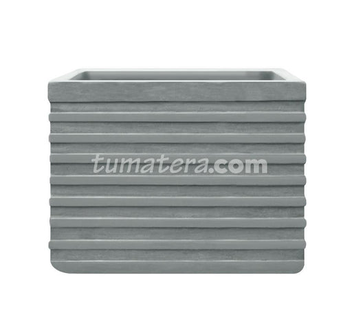 JARDINERA CEMENTO ACANALADA 60 X 40 CM - Tumatera.co