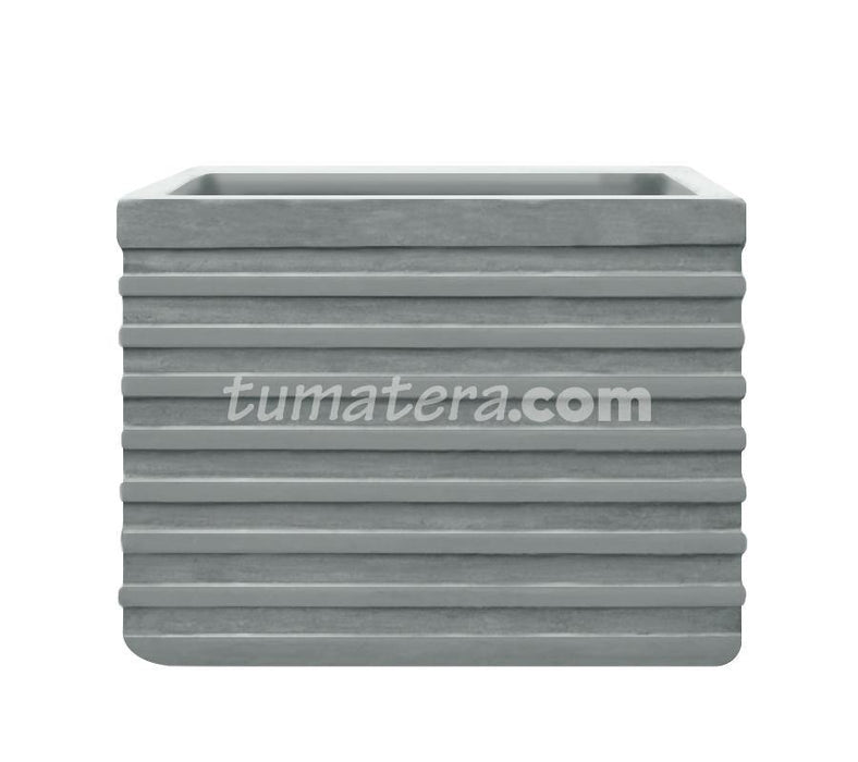 JARDINERA CEMENTO ACANALADA 60 X 40 CM - Tumatera.co