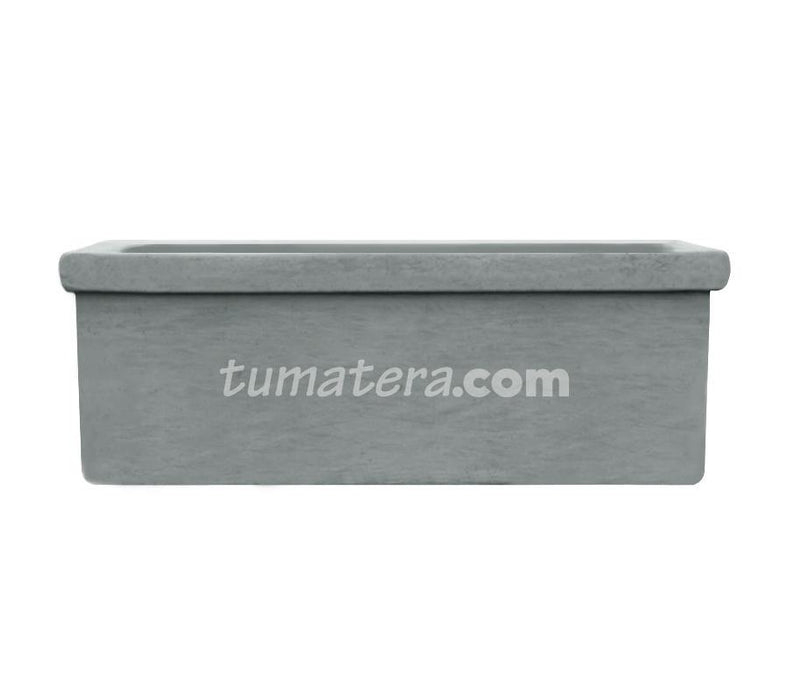 JARDINERA CEMENTO CON BORDE 80 X 35 CM - Tumatera.co