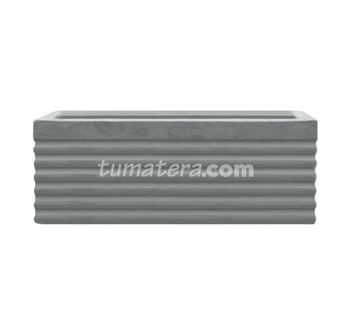 JARDINERA CEMENTO ACANALADA 80 X 35 CM - Tumatera.co