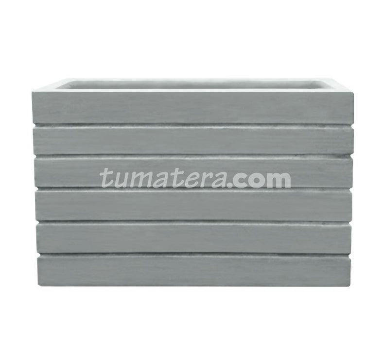 Jardinera tipo Cemento 100 X 60 cm vista frontal