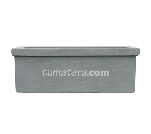 Jardinera Cemento con Borde 100 x 35 cm vista frontal