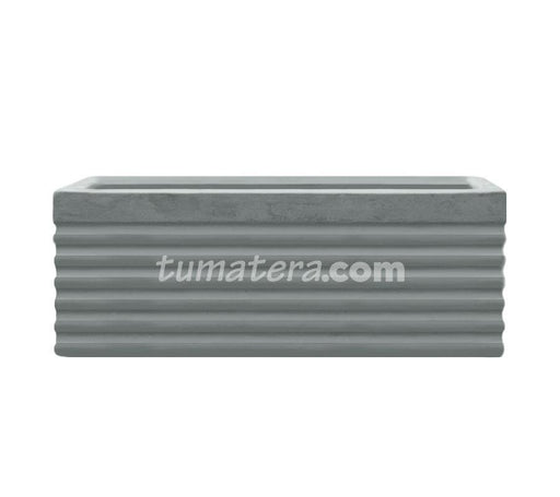 Jardinera Cemento Acanalada 100 X 35 CM color Cemento