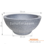 MATERA BOWL POLIETILENO 58 CM - Tumatera.co