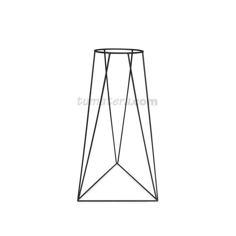 BASE METÁLICA TRIANGULAR 20 x 60 CM color Negro
