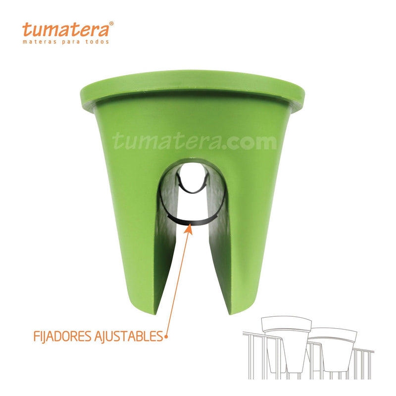 JARDINERA BALCÓN POLIETILENO 67 CM   Tumatera.co