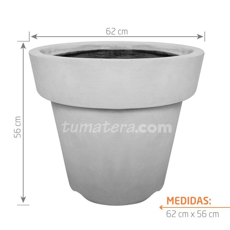 MATERA CONICA CEMENTO 62 CM - Tumatera.co