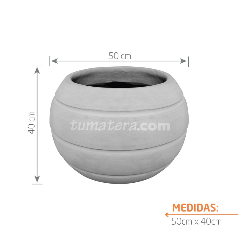 MATERA ESFERA CEMENTO 50 CM - Tumatera.co