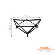 BASE METÁLICA 29 x 15 CM - Tumatera.co