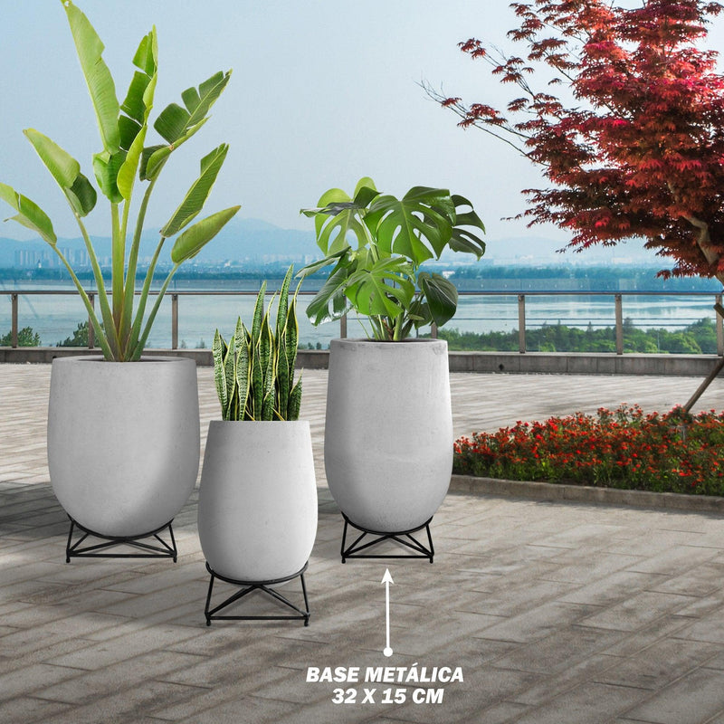 BASE METÁLICA 32 x 15 CM - Tumatera.co