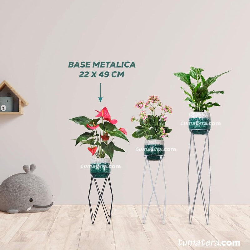 BASE METÁLICA 22 X 49 CM - Tumatera.co