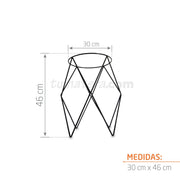 BASE METÁLICA 30 X 46 CM - Tumatera.co