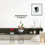 BASE METÁLICA 31 X 60 CM - Tumatera.co
