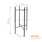 BASE METÁLICA SIBARI 21 x 55 CM - Tumatera.co