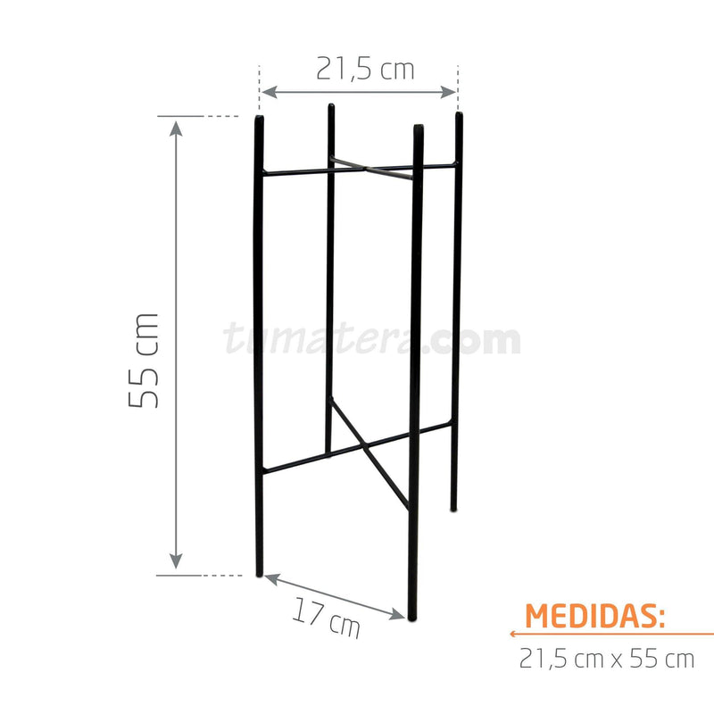 BASE METÁLICA SIBARI 21 x 55 CM - Tumatera.co