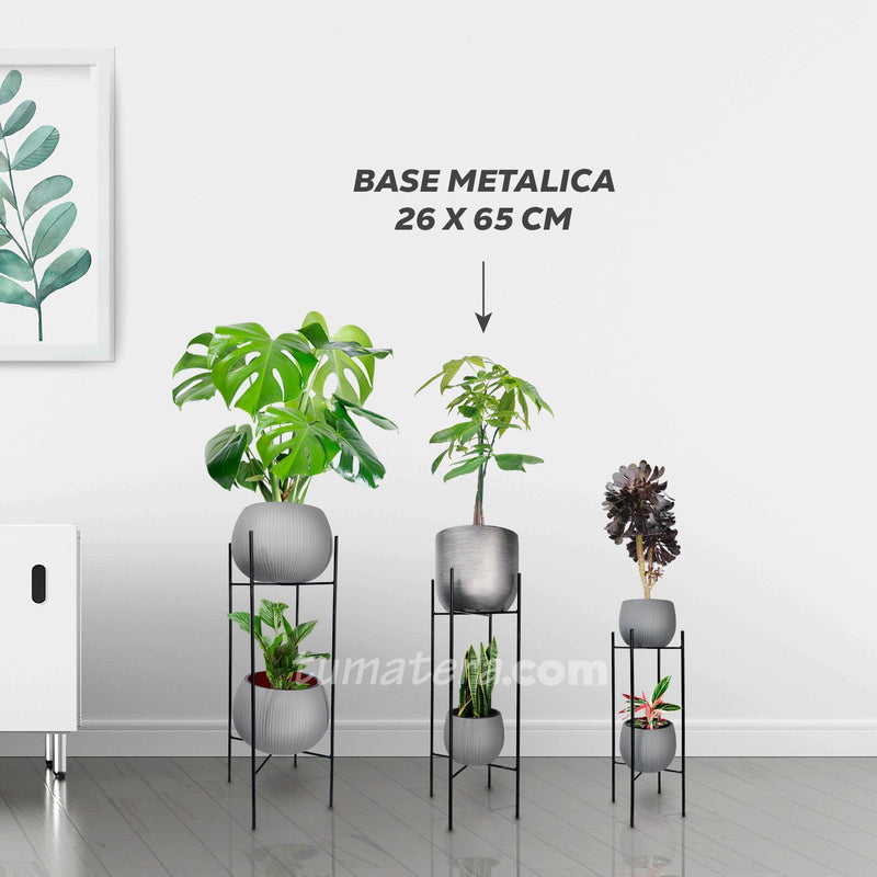 BASE METÁLICA SIBARI 26 x 65 CM - Tumatera.co