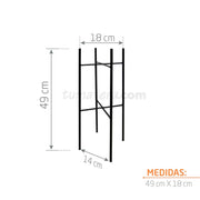 BASE METÁLICA CIRELA 18 x 49 CM - Tumatera.co